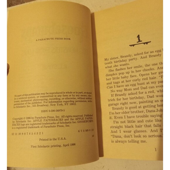 R.L. Stine's Goosebumps Book #42 Egg Monsters From Mars Preowned - Picture 10 of 11